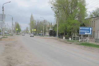 Ольховка. Центральный перекрёсток.