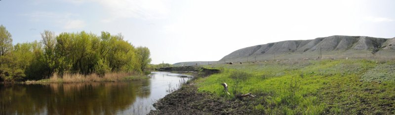 Панорама берега Иловли.