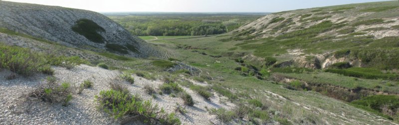 Панорама меловой балки.