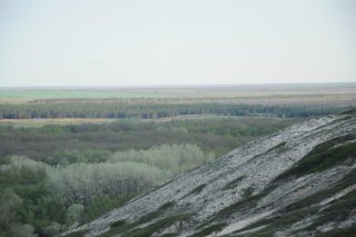 Железная дорога - вид с гор.