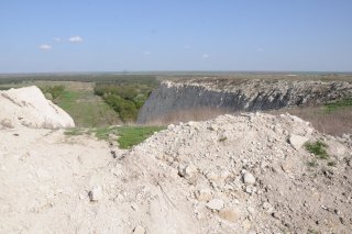 Вид сверху на разрез.