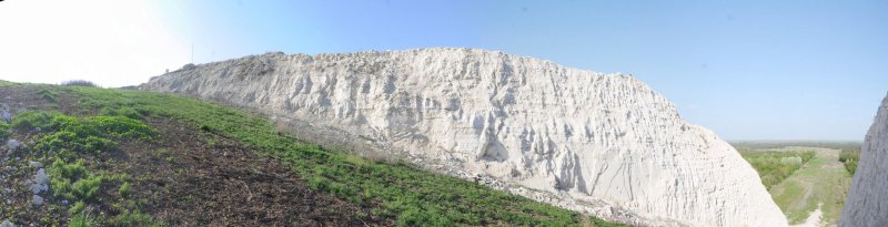 Панорама мелового склона.