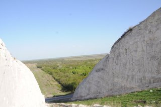 Теневая стена разреза. Вид сверху.