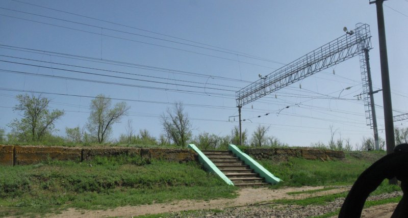 Панорама платформы станции Солодча.