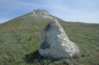 Меловая глыба.
