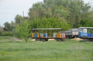 Ольховка. Мобильная пасека.