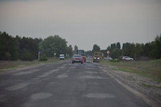 Ремонт дороги.