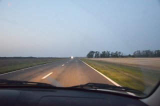 Ставрополье. Предрассветная трасса.