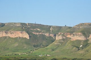 КЧР. Отроги гор вдоль Кубани.