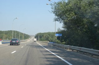 Мост через Кубань на трассе Кавказ.