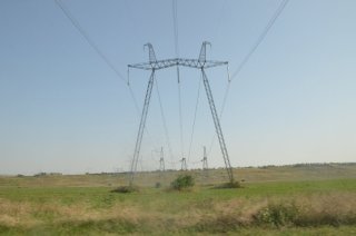 Линия электропередач.