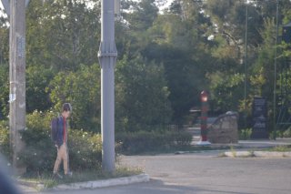 Ипатово. Чучело школьника и аллея пограничников.