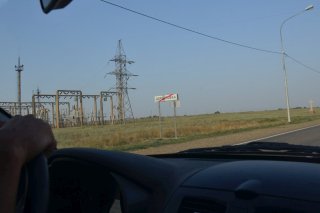 Выезд из Дербетовки.
