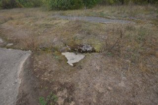 Трещина на куполе форта.