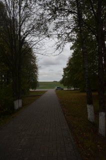 Аллея от стоянки.