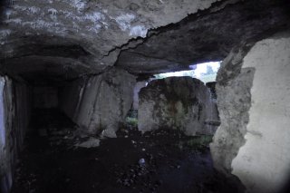 У выхода.