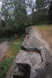 Вид на крест сверху.