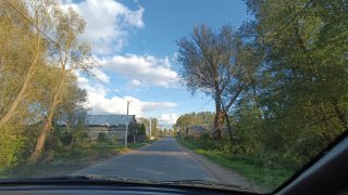 Дорога в Каменке.