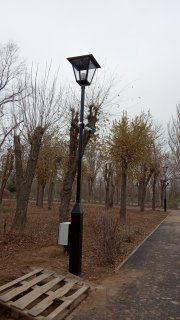 Фонарь с камерами.